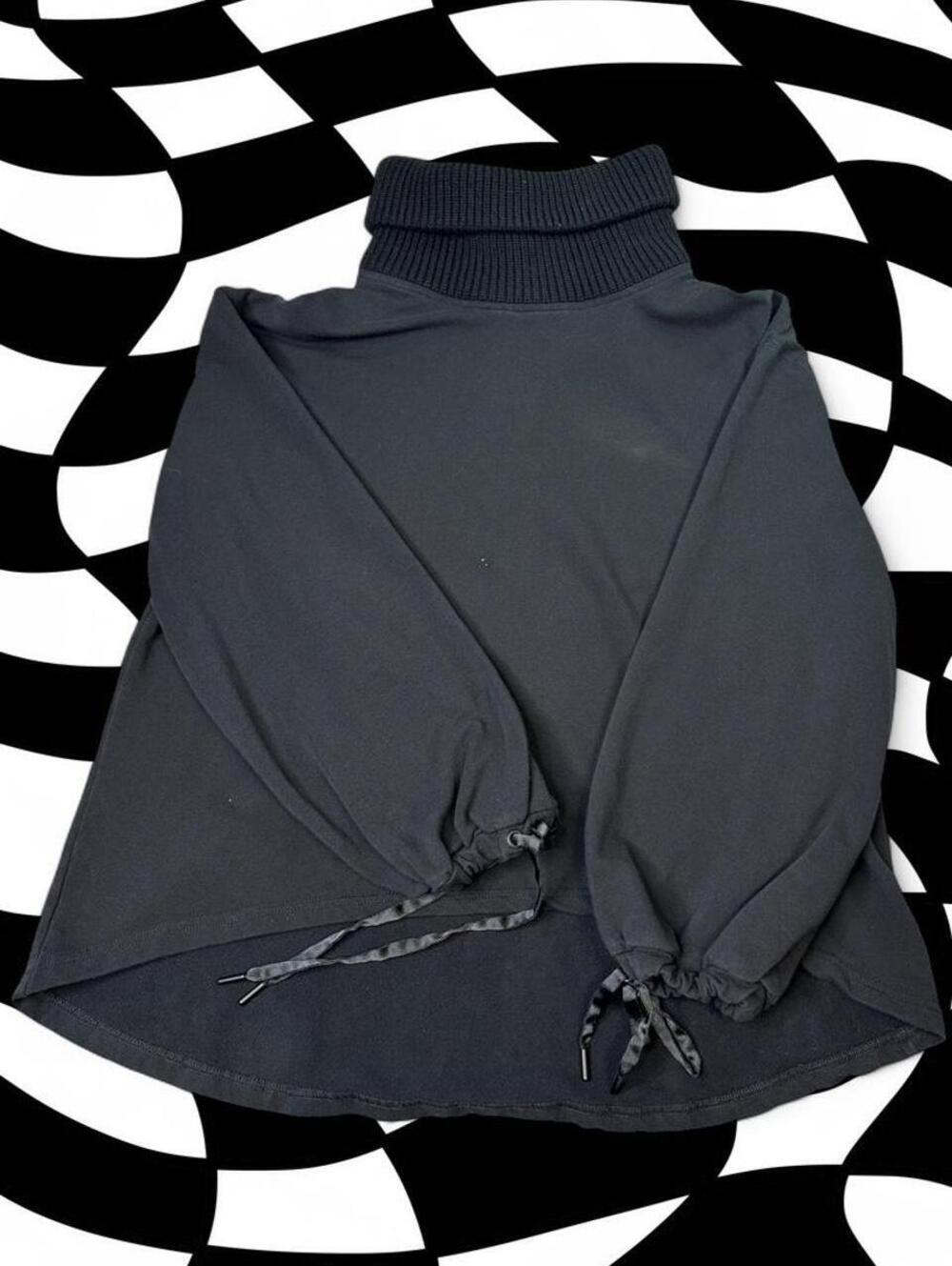 Alice + Olivia Micha Turtleneck Blouson-Sleeve Sweater